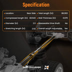 Rear Driveshaft Assembly for Lincoln MKS Ford Explorer Taurus (2009-2016)