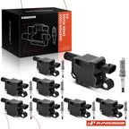 Set of 8 Ignition Coils & Iridium Spark Plugs for Silverado 1500 (2014–2019)