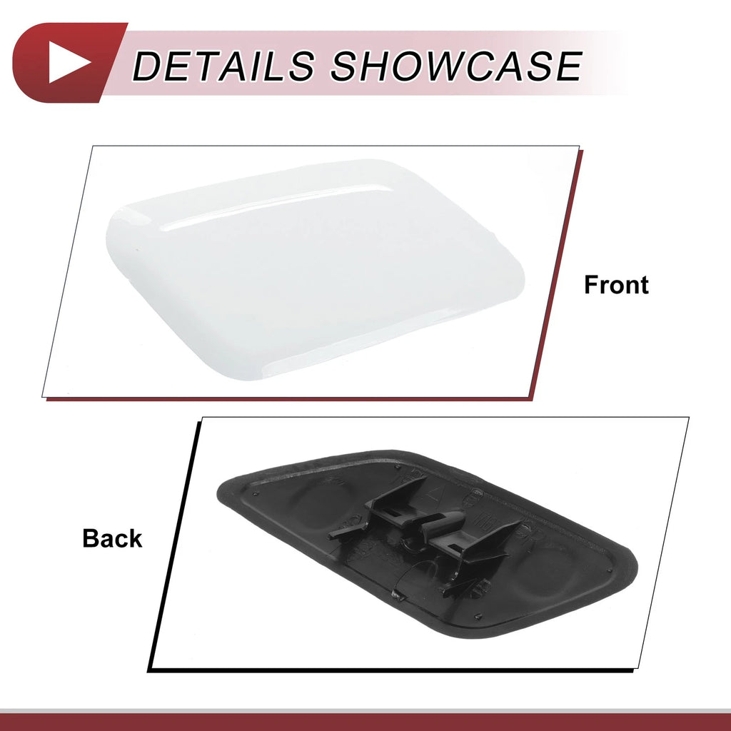 Front Right Washer Nozzle Cover Cap for Honda Odyssey (2009–2014) White