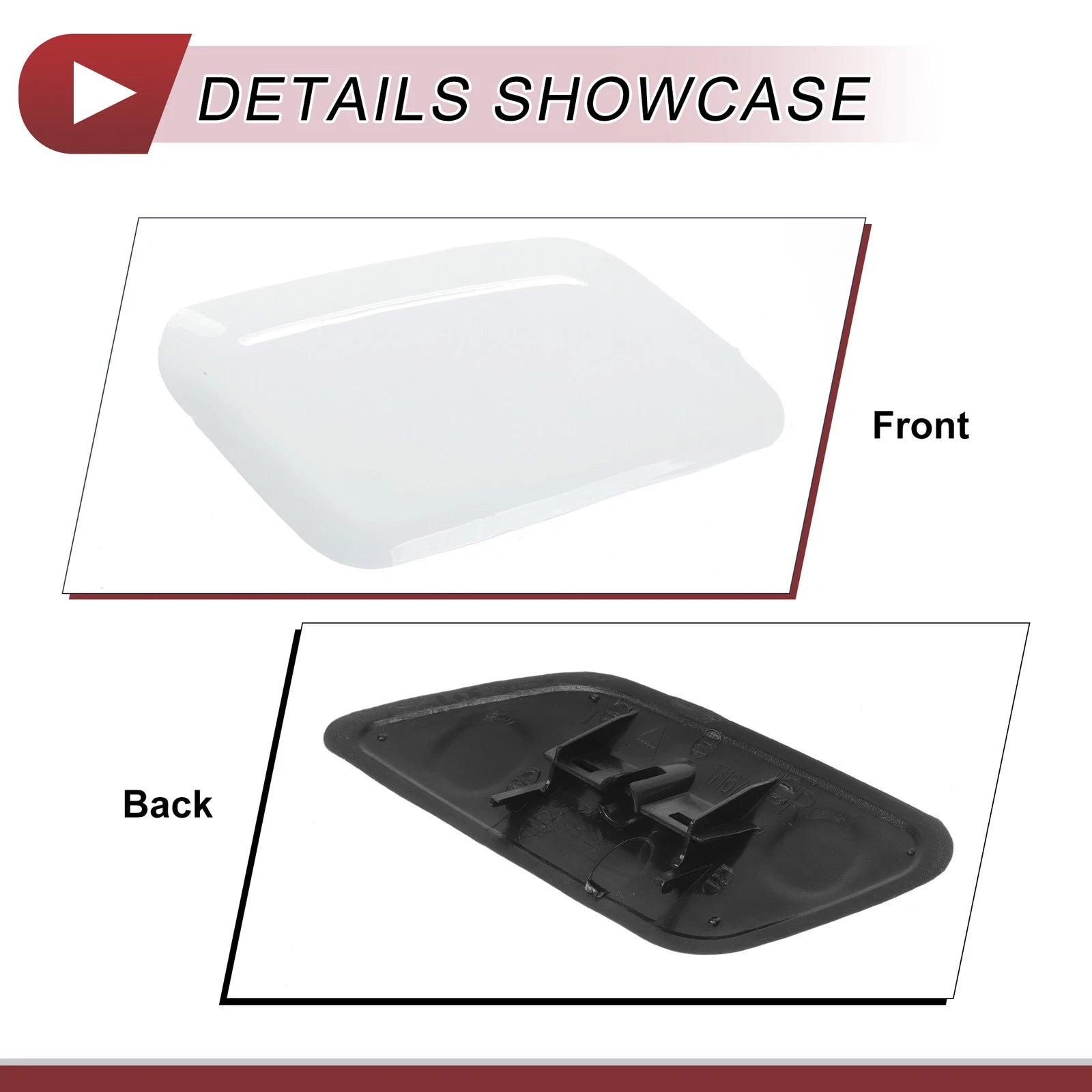 Front Right Washer Nozzle Cover Cap for Honda Odyssey (2009–2014) White