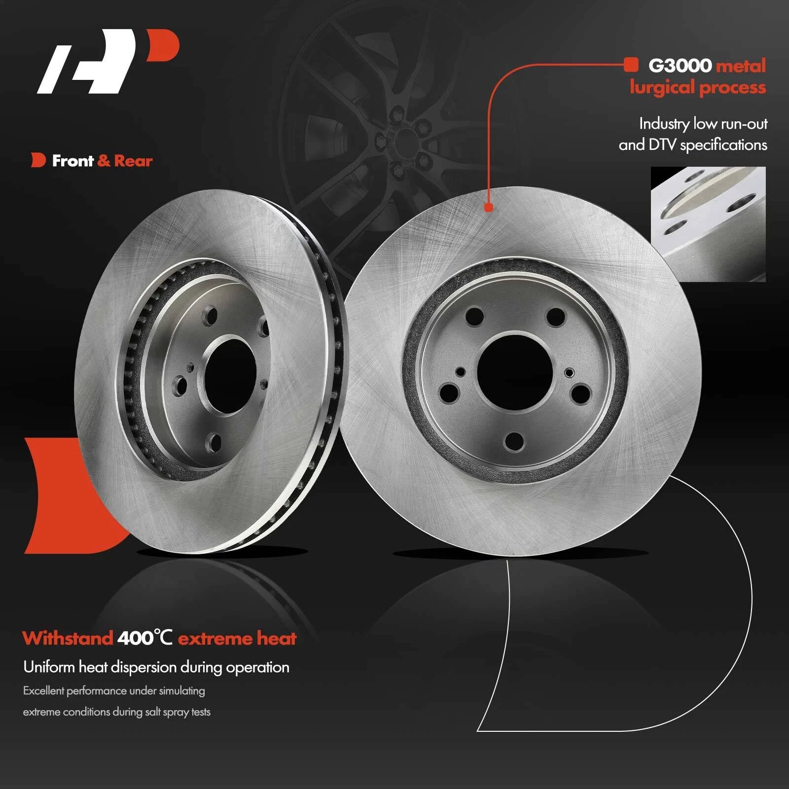 Brake Rotor Pads & Drum Shoe for Toyota Sienna (2004–2006)