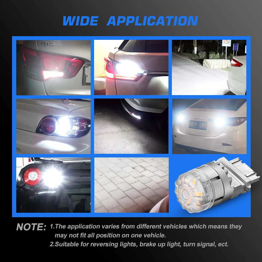 2X LED Light Bulbs 3156 3157 for Backup Reverse Turn Signal (2010–2023)