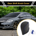1 Pc Gear Shift Knob Cover for Honda Civic (2016–2021) Black Blue Faux Leather