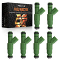 Set of 6 Fuel Injectors for Dodge Caravan 3.3L (2001–2007)