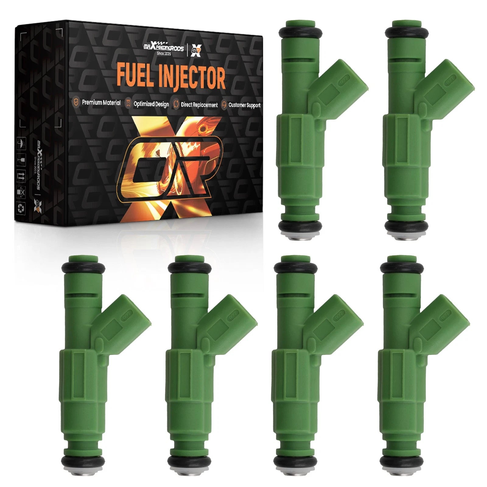 Set of 6 Fuel Injectors for Dodge Caravan 3.3L (2001–2007)