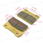 Disc Brake Pad Set for AEON SYM Elite 400i (ABS) (2014–2015) F-FA627