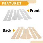 Set of 6 Car Pillar Window Trim Covers for Honda CR-V (2012–2016) Chrome