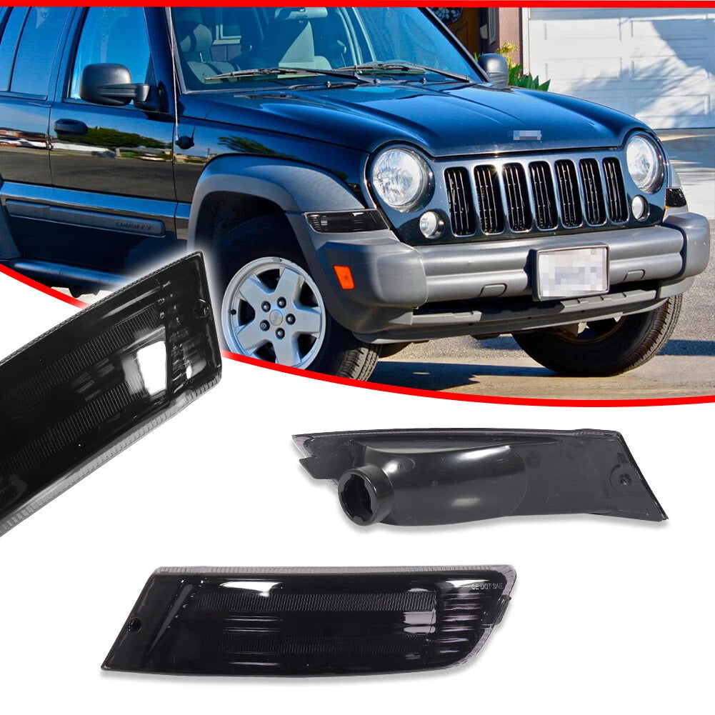Fender Mounted Smoked Marker Signal Lights for Jeep Liberty (2005–2007)