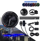 Tachometer Gauge 12V 0-11000 RPM 7 Color for Racing Simulation