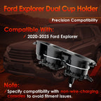 Center Dual Cup Holder for Ford Explorer (2020–2025) LB5Z-7813562-AB