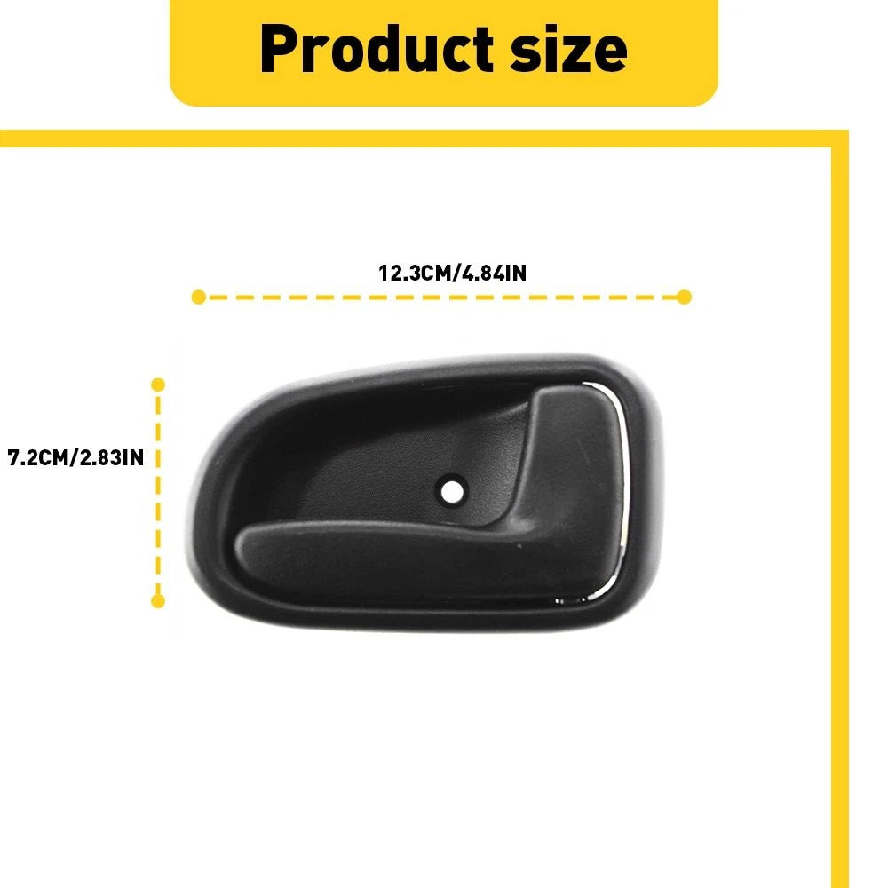 Set of 4 Interior Door Handles for 1993-1997 Toyota Corolla Black