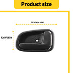 Set of 4 Interior Door Handles for 1993-1997 Toyota Corolla Black