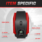 LED Tire Inflator for Portable Air Pump (Auto Shut Off)