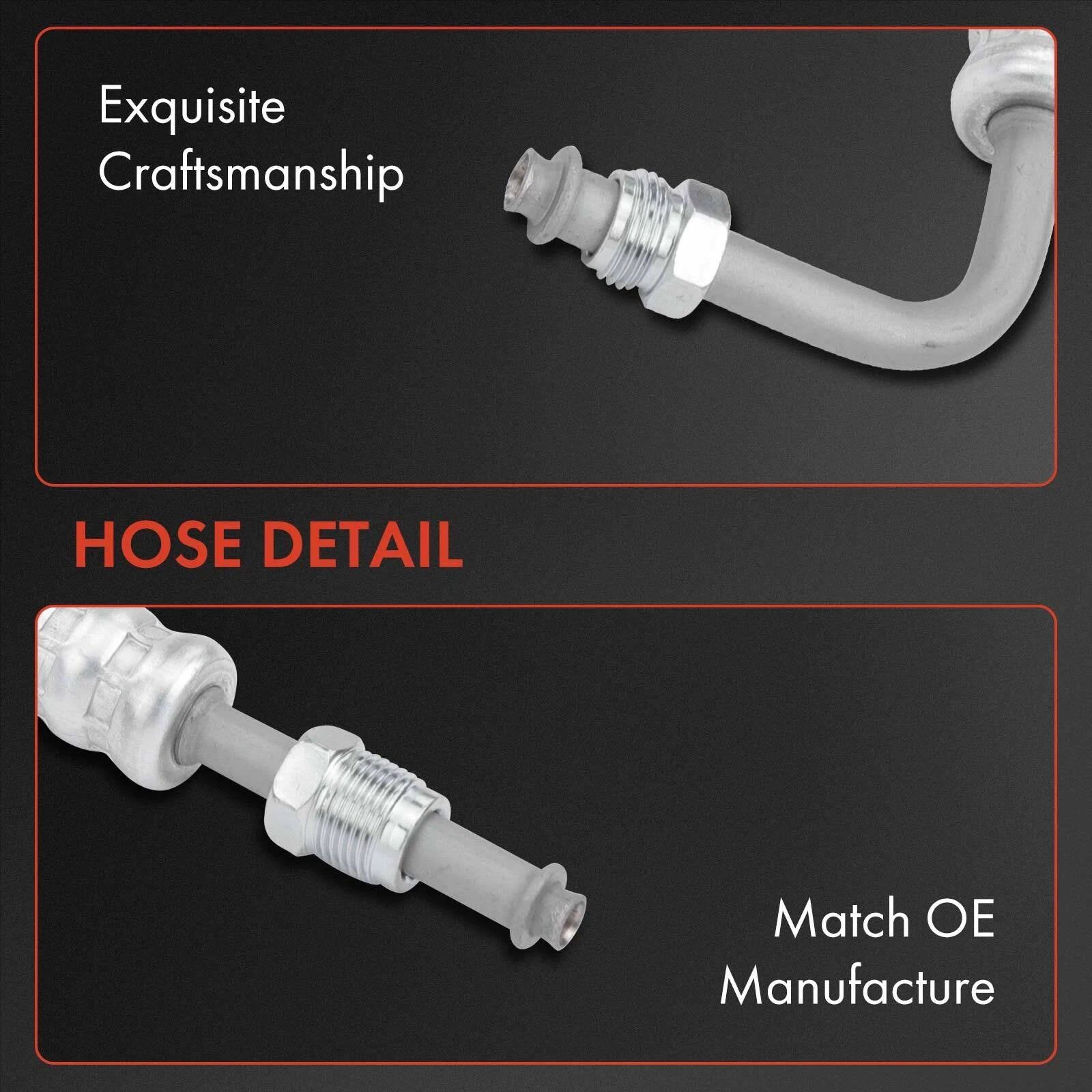 2X Power Steering Pressure & Return Line Hose for Chevy Camaro (1993-2002)