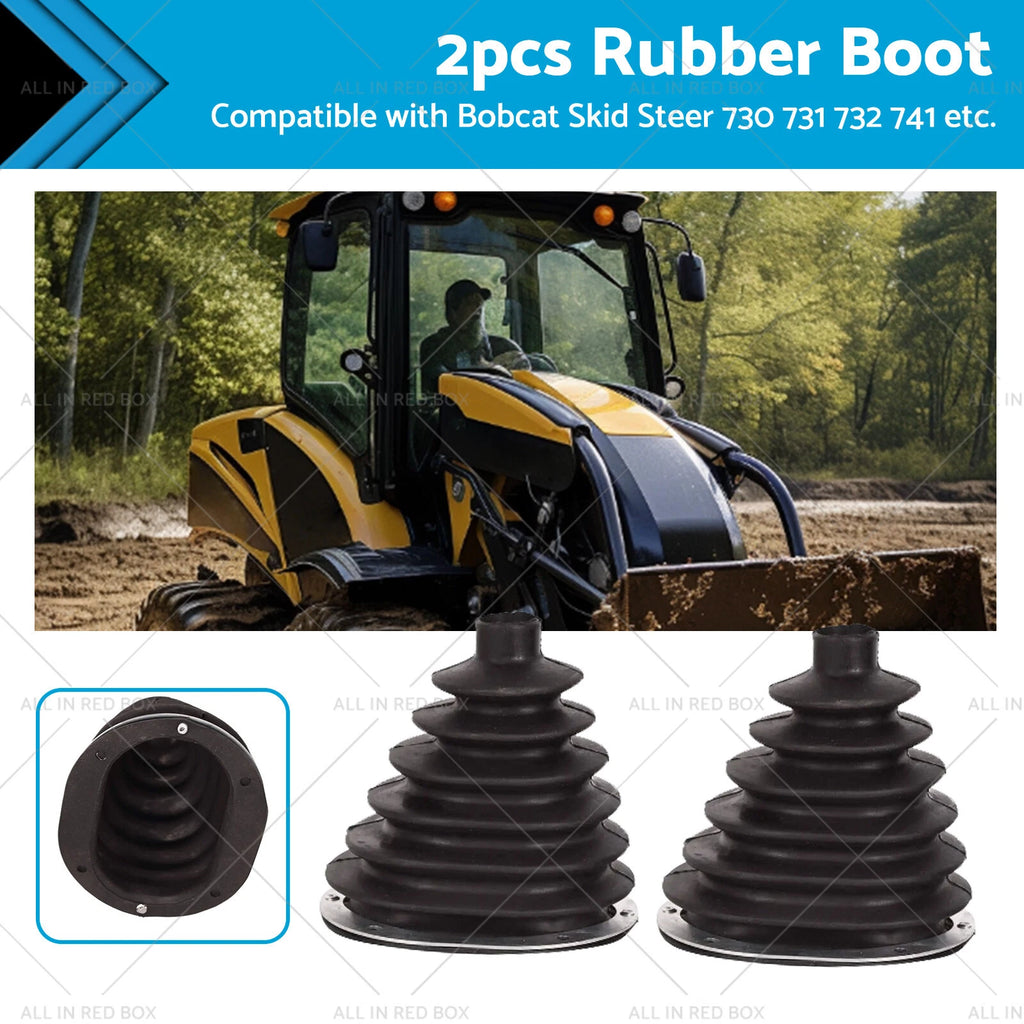 2X Rubber Steering Arm Boots for Bobcat 553 630 631 632 641 642 643 645