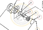 Raw Water Pump Impeller Repair Kit for U.S. Marine Inboard Engine 351 (F724208)