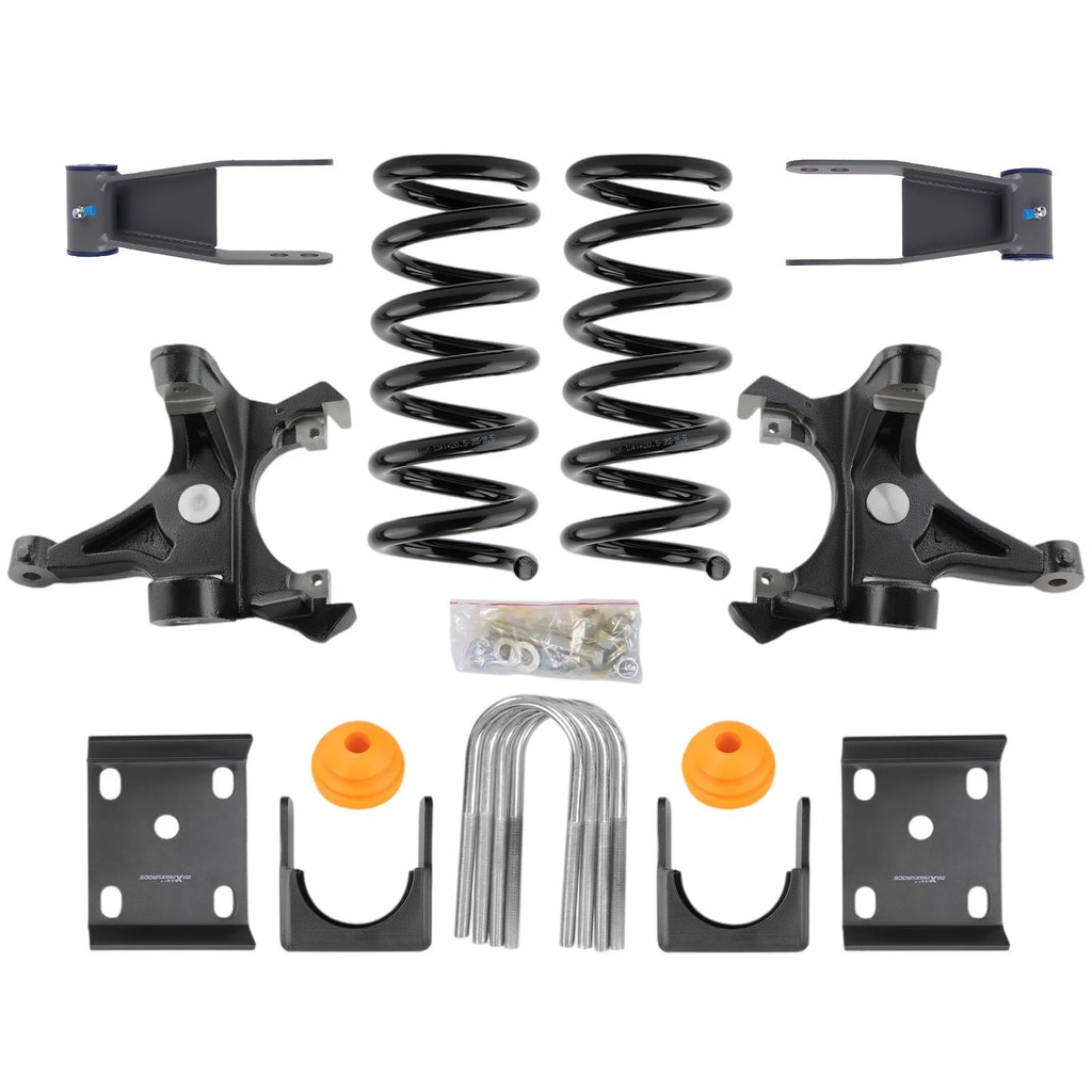Front 5" & Rear 7-8" Drop Kit for Chevrolet GMC C1500 (1988–1998)
