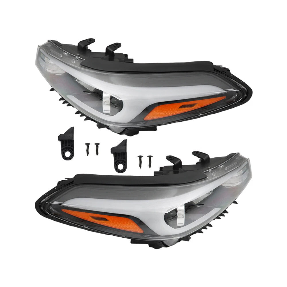 Headlight Assembly Halogen Pair for Kia Forte Sedan (2017–2018)