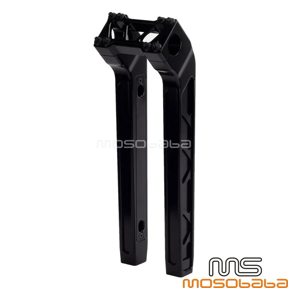 14'' Black Handlebar Pullback Riser 1-1/8'' Clamp for Harley FLFB FLSL (2018-2022)