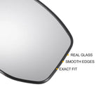 White Mirror Glass w/ Back Non-heated for Honda