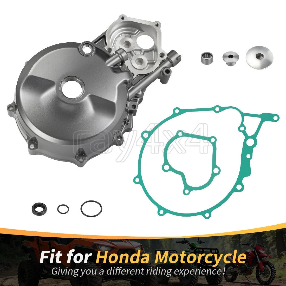 Stator Cover for Honda XR650L (1993–2024) - LH Crankcase, Plug, Gasket, Seal