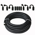 Braided Fuel Hose Line & Swivel Hose End Fitting Kit for Universal 