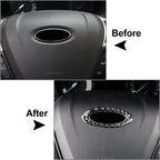 Steering Wheel Center Ring Cover Trim for Ford Mondeo (2013-2019) Black