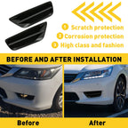 Set of 2 Front Bumper Fog Light Grilles for Honda Accord Sedan (2013–2015)