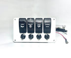 4 Switch Boat Switch Panel, Marine, 5 3/4in x 3 1/4in