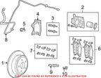 Set of 4 Genuine OEM Mopar Rear Disc Brake Pads for Dodge Jeep (302mm)