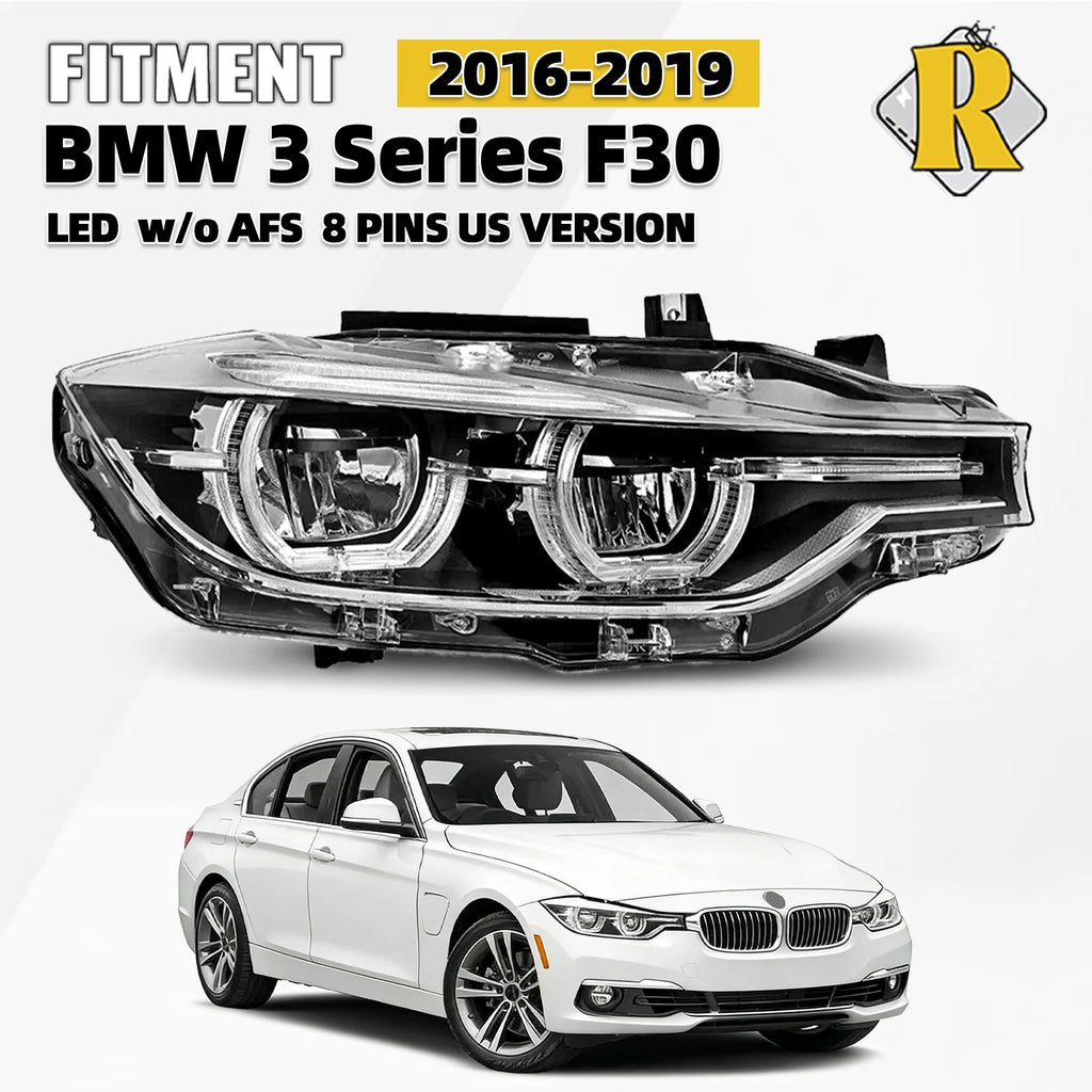 LED Headlight for BMW 3 Series F30 320i 340i 330i (2016–2019) Right Side