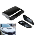 3 x Universal Car Air Flow Intake Hood Scoop Vent Cover Glossy Black