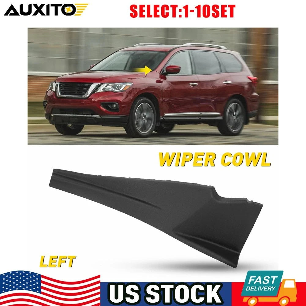 Windshield Wiper Cowl Extension Trim Left for Nissan Pathfinder (2013–2020)