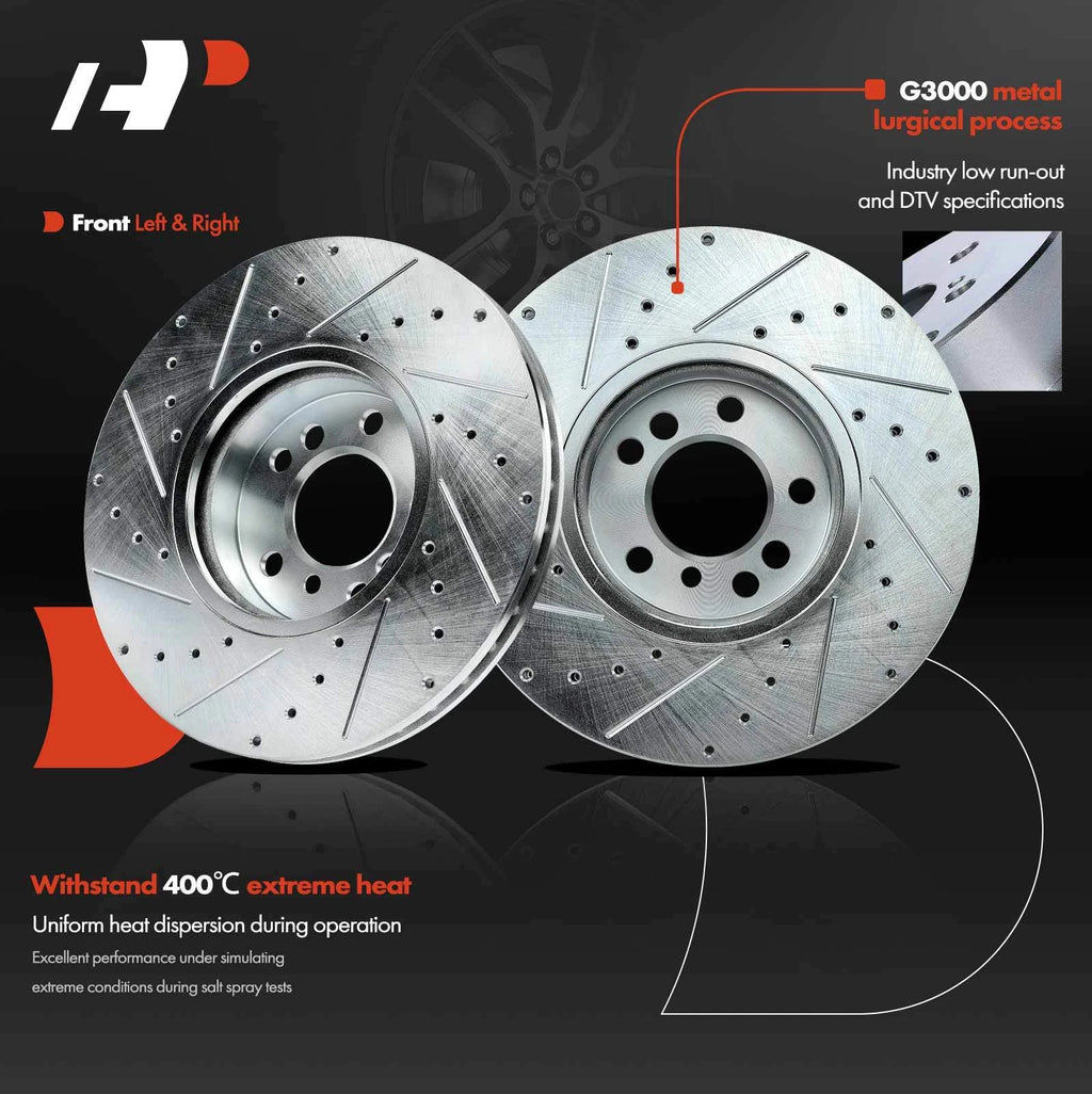 Front Drilled Brake Rotors for BMW X5 (2000-2006)