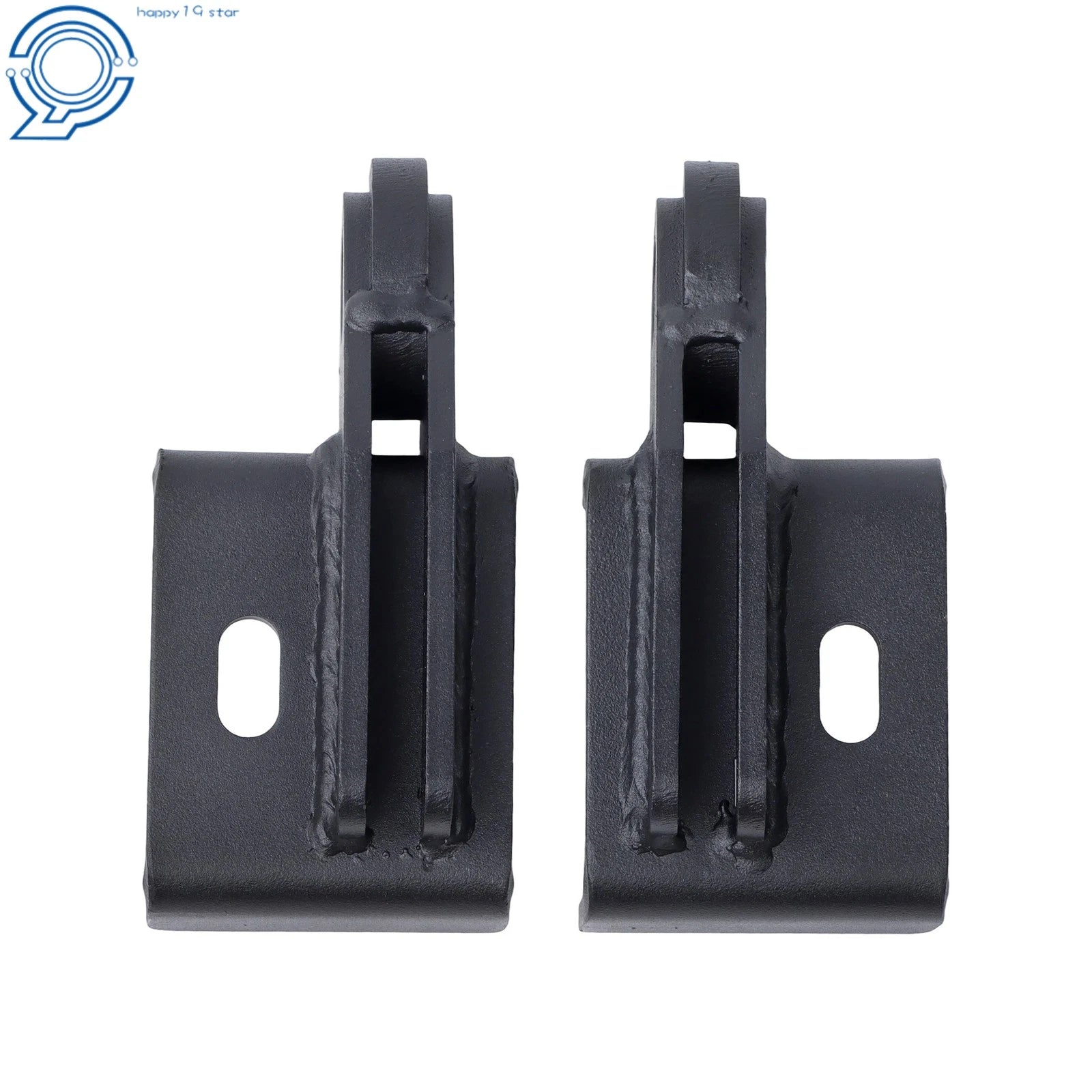 Pair of Black Tow Hook Brackets for Toyota Tacoma (2009–2023)
