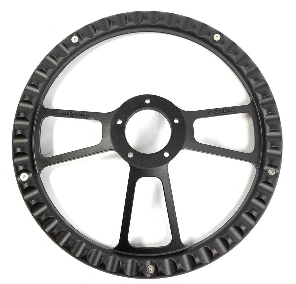 14 Inch Black Leather Steering Wheel Cover for Toyota Hilux (2005–2015)