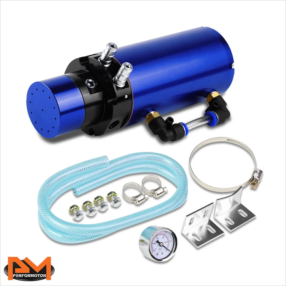 Aluminum Engine Oil Catch Can with PSI Gauge for Universal (2010–2023)