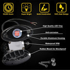 100x Red LED Rock Lights for Jeep Offroad Truck (12V)