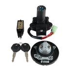 Ignition Key Switch Fuel Tank Cap Lock Set for Kawasaki KL110 KSR PRO (2013–2014)