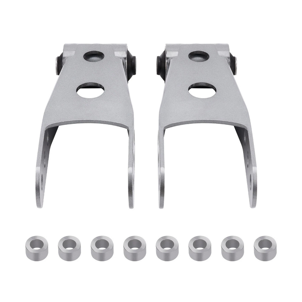 2" Rear Drop Shackles Kit for Chevy Silverado GMC Sierra 1500 (1988–2018)