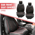 Set of 2 Front Seat Covers for Toyota Tacoma  Black Red