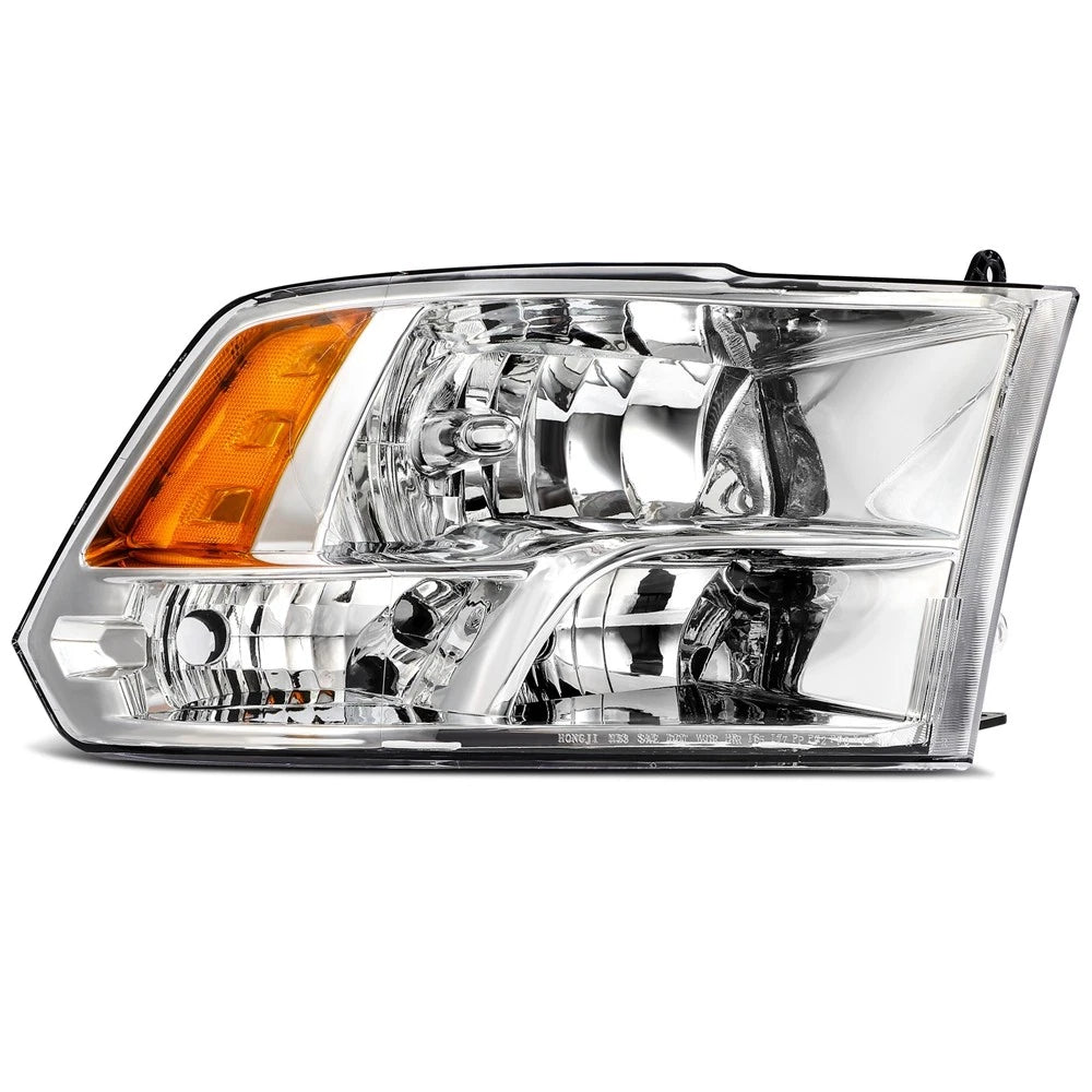 Set of 2 Chrome Headlight Assemblies for Ram 1500 2500 3500 (2011–2018)