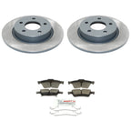 DuraGo Rear Rotors & Bosch QuietCast Ceramic Pads for Mazda 3 (2009)