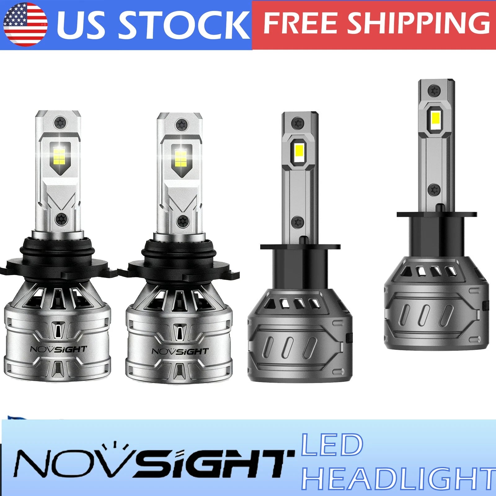 Set of 4 LED Headlight Bulbs for Nissan Altima (2002–2006)