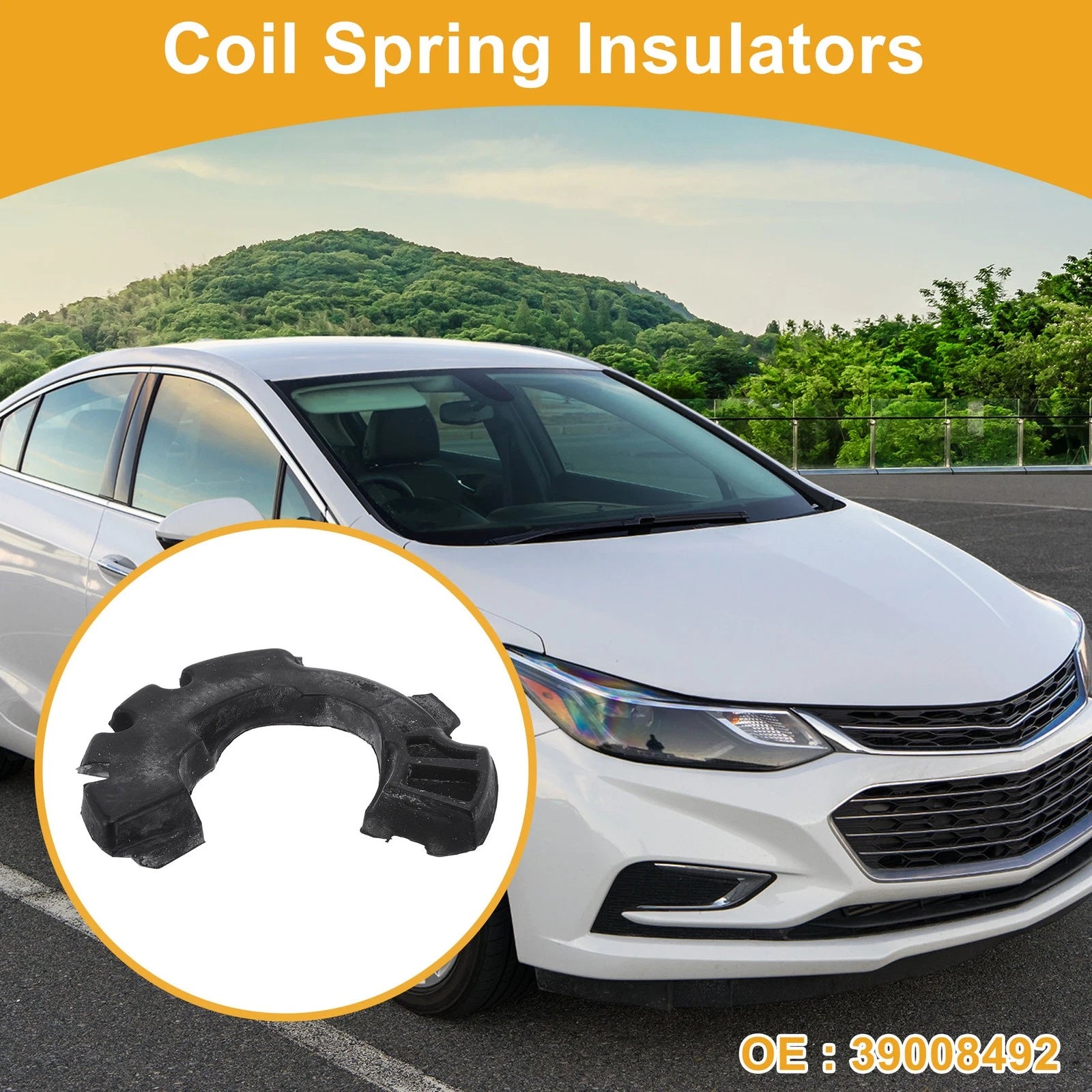 Front Lower Coil Spring Insulators No. 39008492 for Chevrolet Cruze (2016–2019)