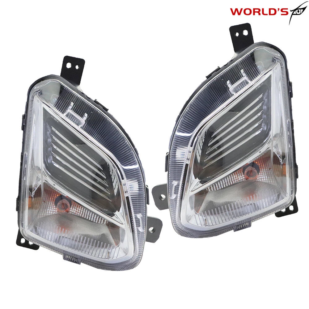 Pair Front Bumper Fog Lights for Chevy Equinox (2018–2020) Clear Halogen