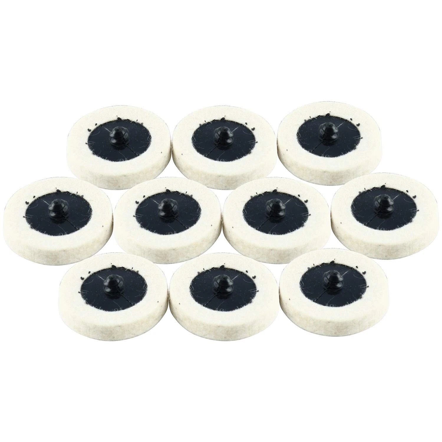 10Pcs 2" Wool Polishing Buffing Pad Wheel for Automotive Detailing