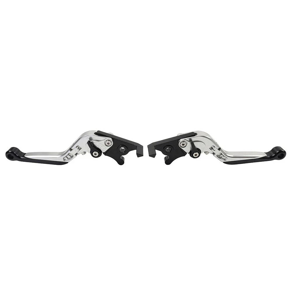 Extendable Brake Clutch Levers for BMW F650GS (2002-2007) Silver