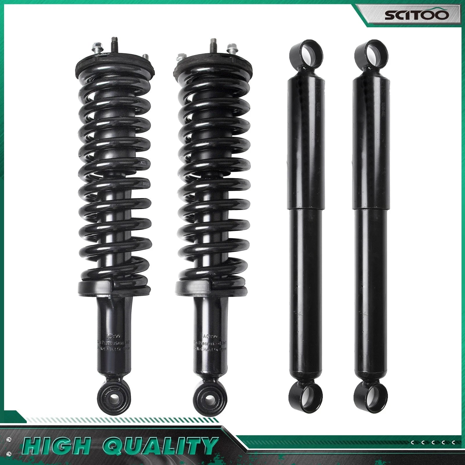Set of 4 Struts & Shocks for Toyota Tacoma 4WD (1995–2004)
