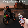 4 x Wireless LED Strobe Lights with Remote for Motorcycle Drone